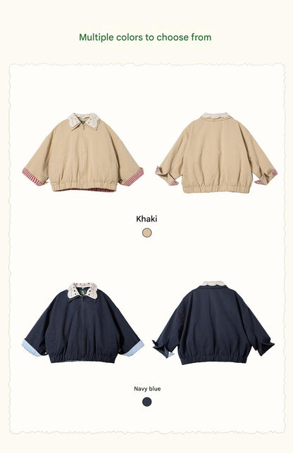 ショートコート・ジャケット・ジャンパー Patchwork Check Retro Loose Jacket パッチワークチェック柄ジャケット【mh0011972】