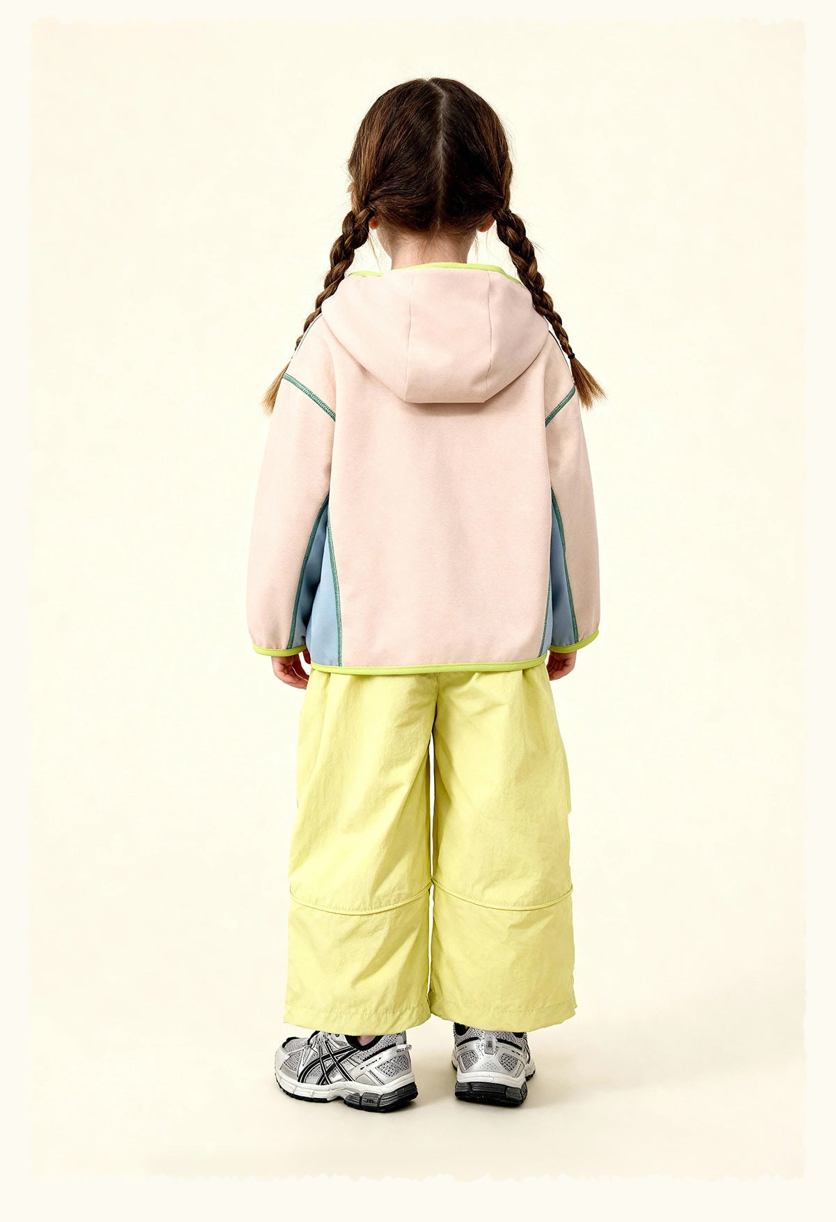 カーディガン・パーカー Patchwork Loose Practical Hooded Jacket パッチワーク切替フーディーコート【mh0011971】