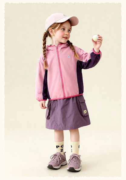 カーディガン・パーカー Patchwork Loose Practical Hooded Jacket パッチワーク切替フーディーコート【mh0011971】