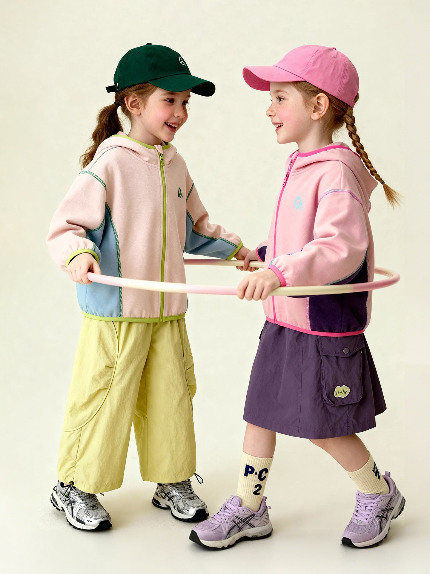 カーディガン・パーカー Patchwork Loose Practical Hooded Jacket パッチワーク切替フーディーコート【mh0011971】