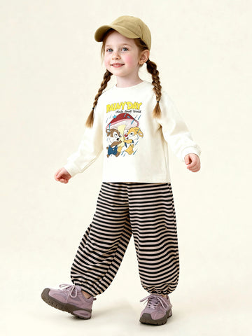 ロングパンツ・スウェットパンツ Striped Fashion Loose Bloomers ストライプ柄リラックスバルーンパンツ【mh0011983】