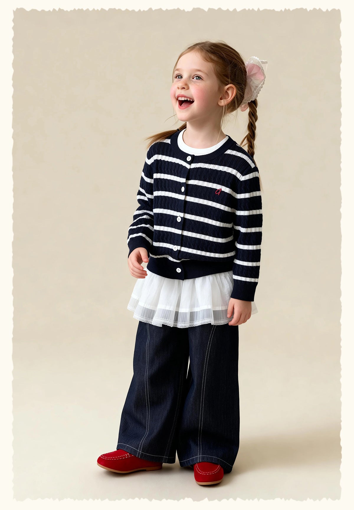 カーディガン・パーカー Versatile Cable Crew Neck Cardigan ケーブル編みニットカーディガン【mh0011982】