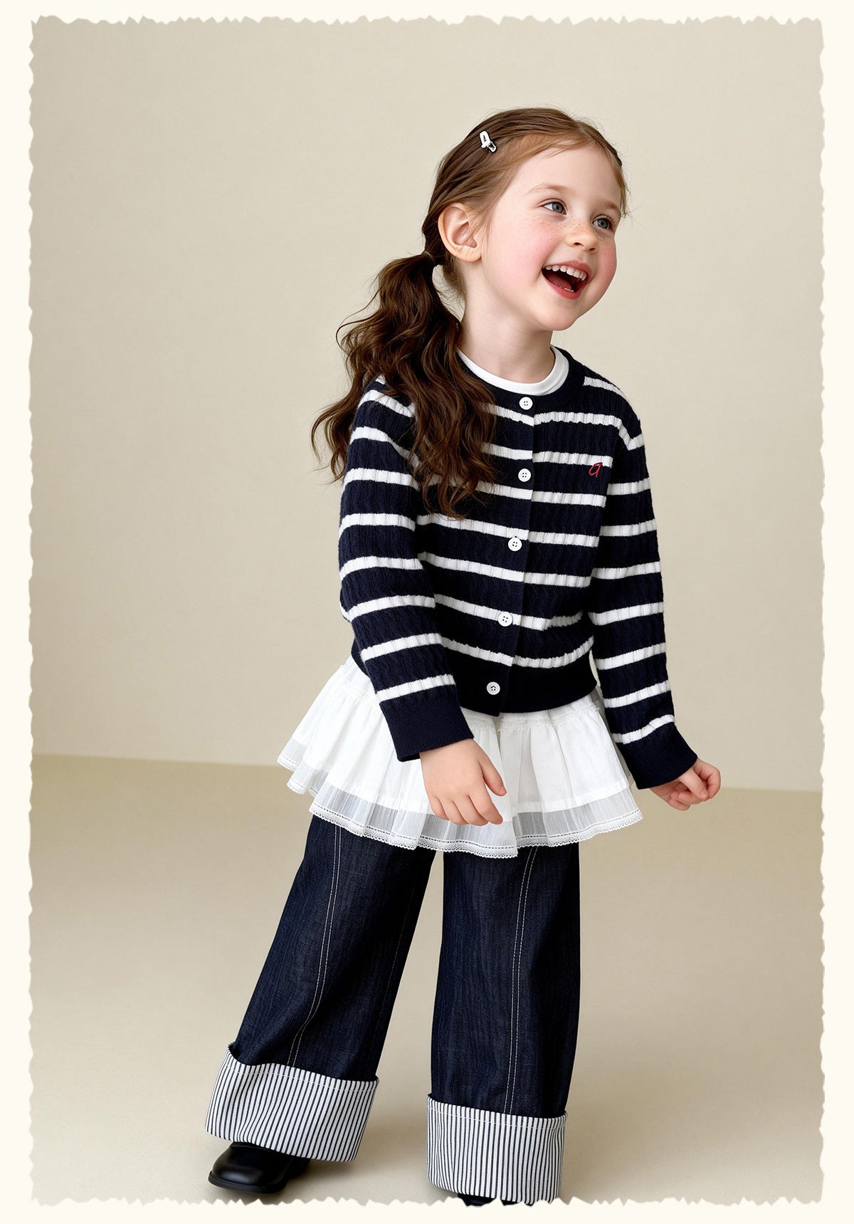 カーディガン・パーカー Versatile Cable Crew Neck Cardigan ケーブル編みニットカーディガン【mh0011982】