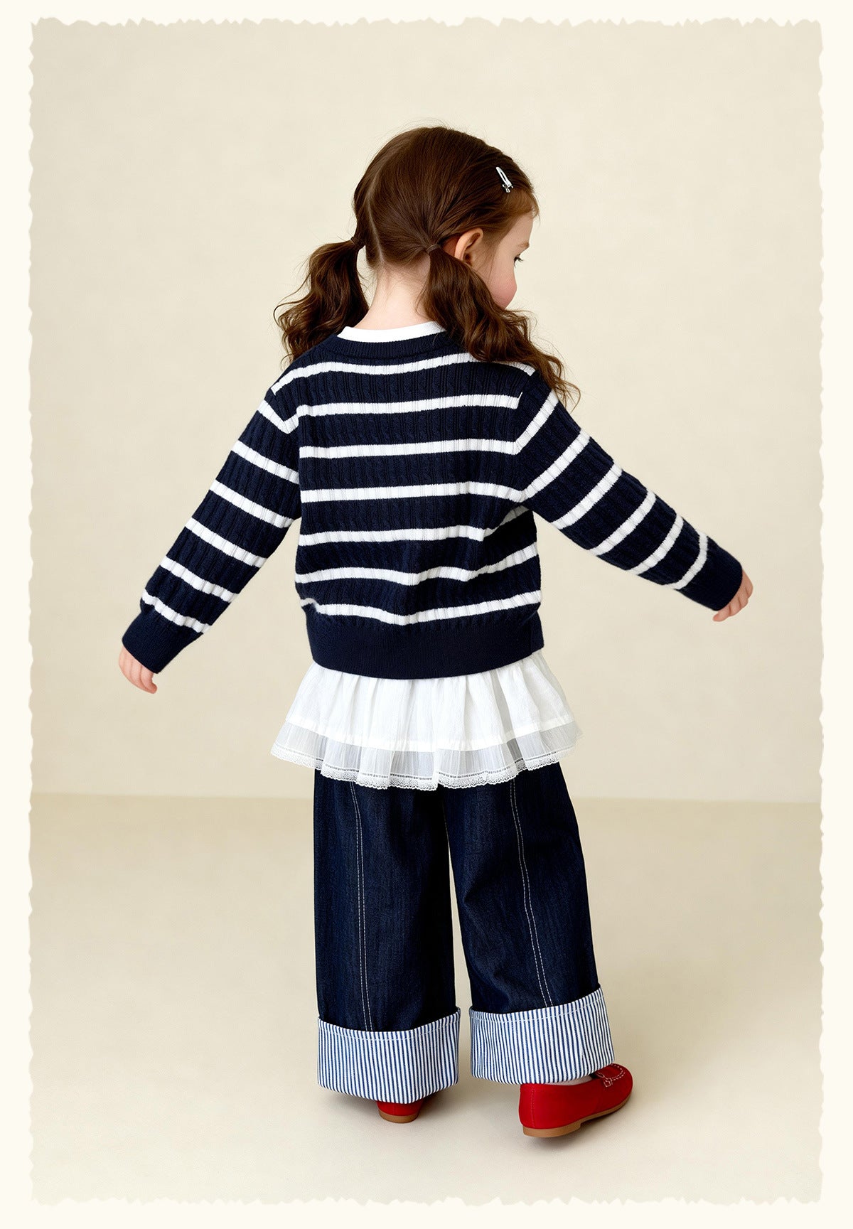 カーディガン・パーカー Versatile Cable Crew Neck Cardigan ケーブル編みニットカーディガン【mh0011982】