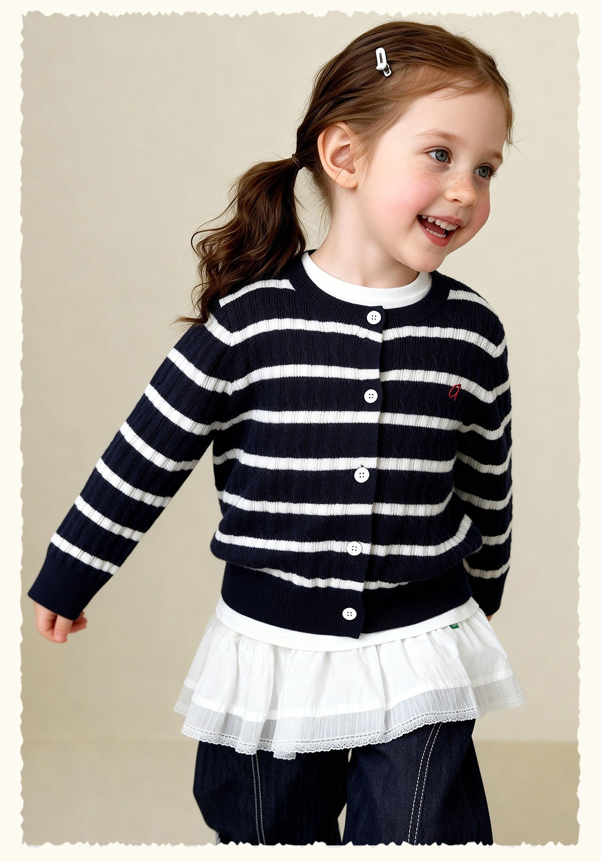 カーディガン・パーカー Versatile Cable Crew Neck Cardigan ケーブル編みニットカーディガン【mh0011982】