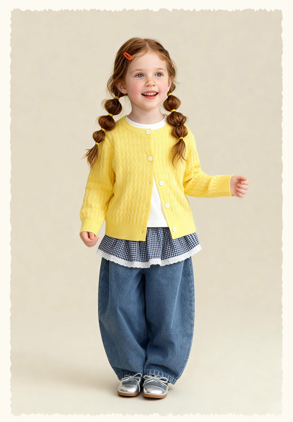 カーディガン・パーカー Versatile Cable Crew Neck Cardigan ケーブル編みニットカーディガン【mh0011982】