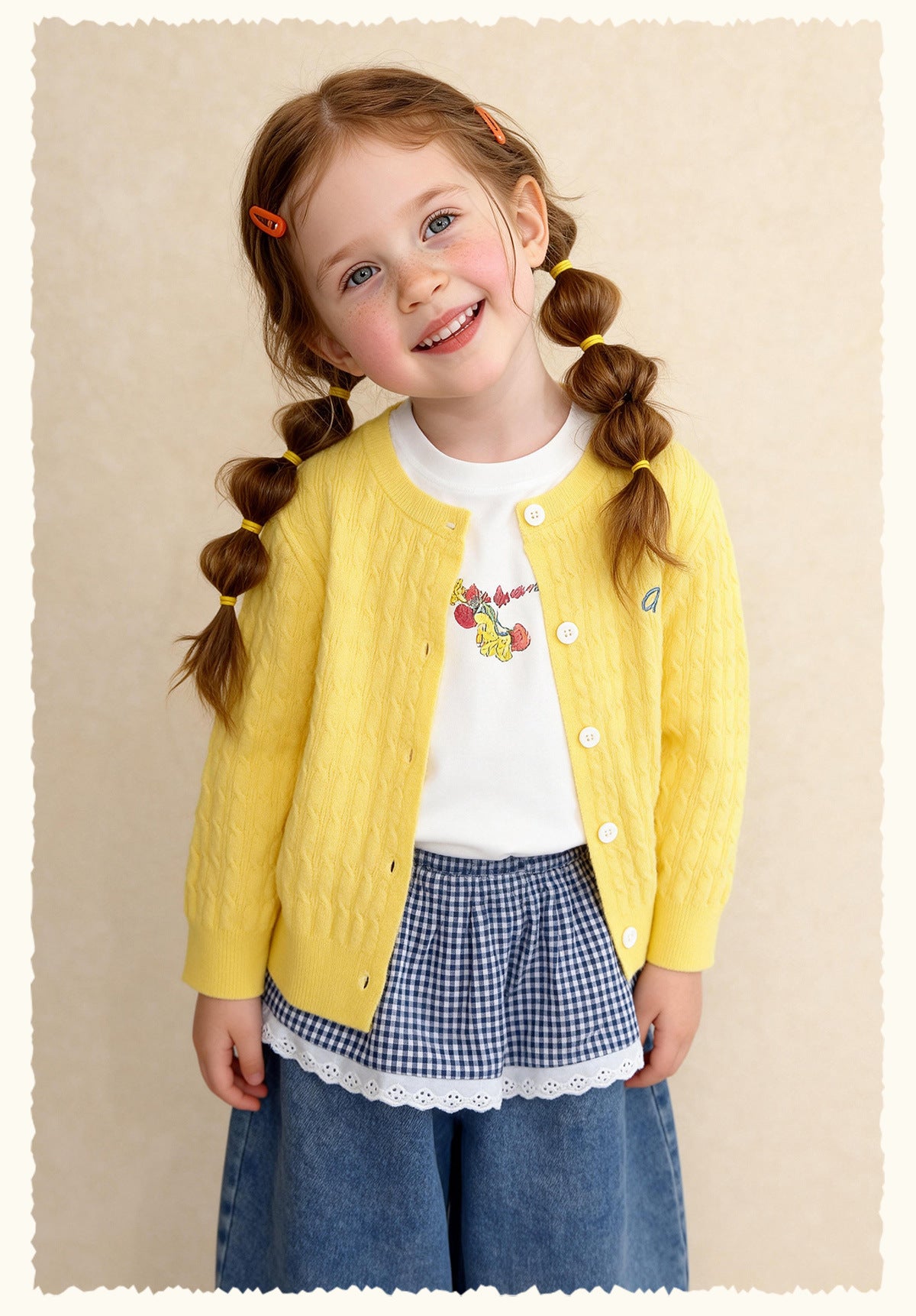 カーディガン・パーカー Versatile Cable Crew Neck Cardigan ケーブル編みニットカーディガン【mh0011982】