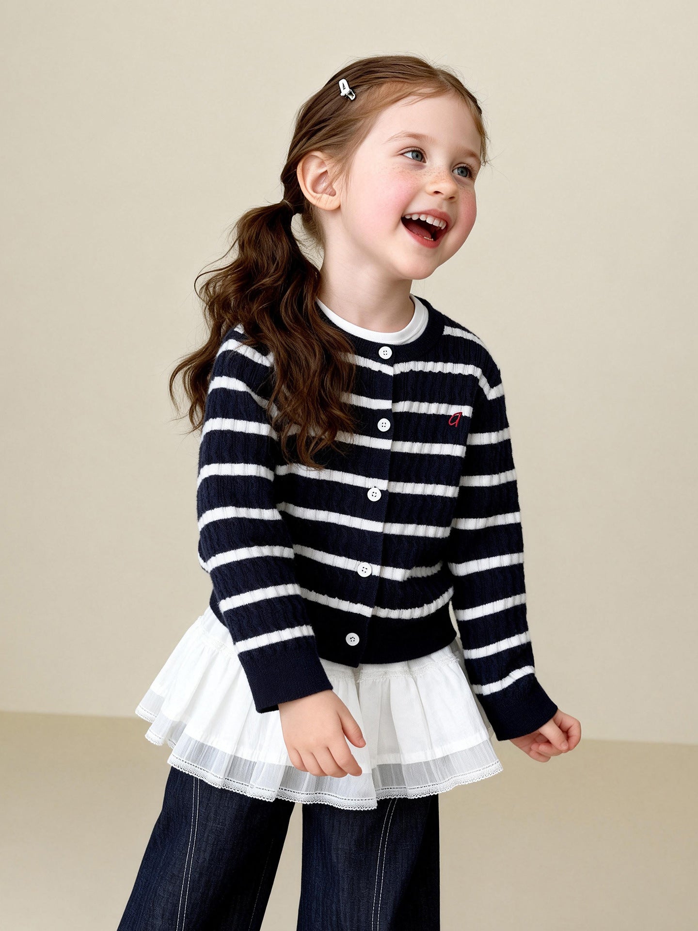 カーディガン・パーカー Versatile Cable Crew Neck Cardigan ケーブル編みニットカーディガン【mh0011982】