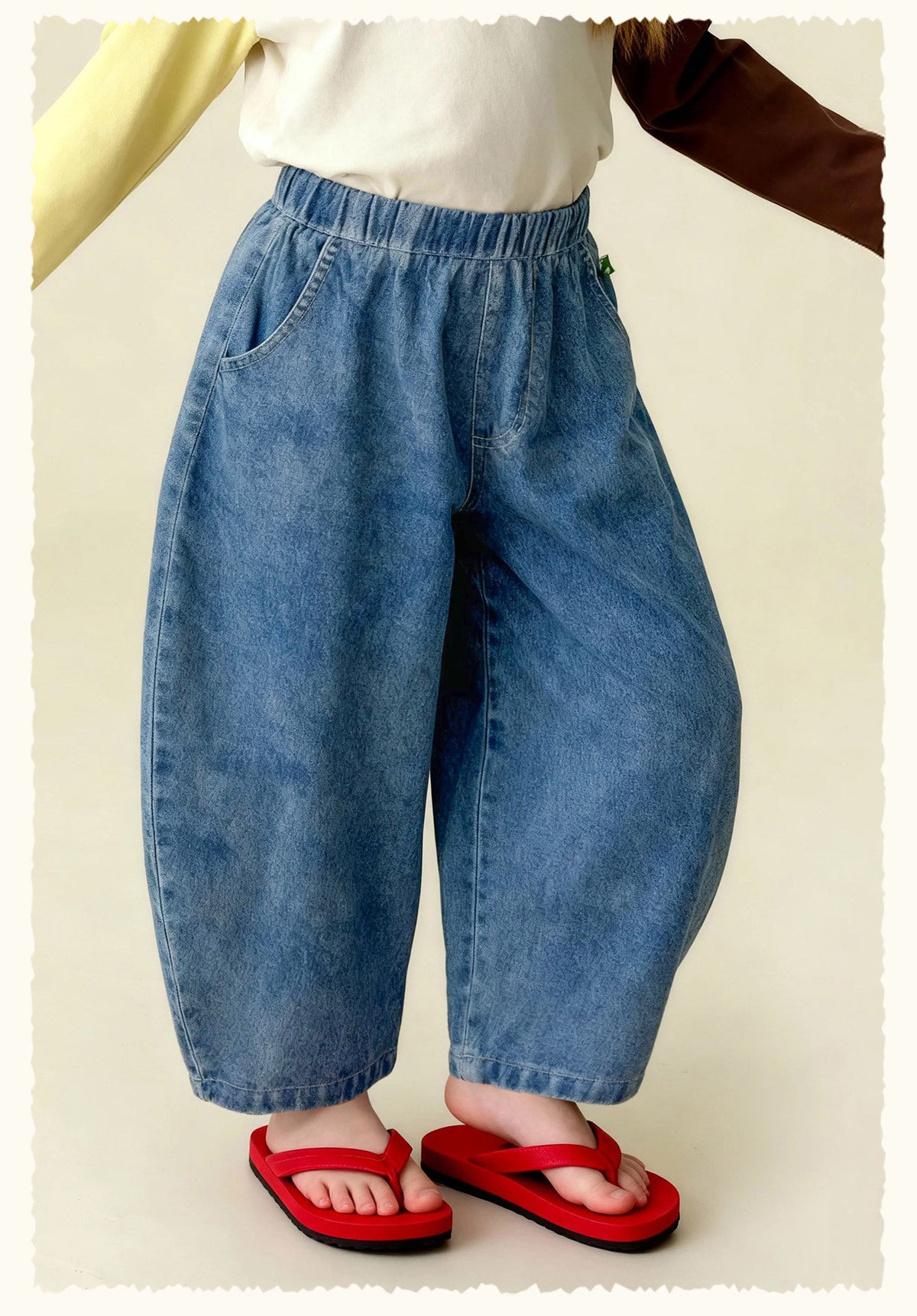 デニムパンツ Versatile Loose Wide Leg Jeans ゆったりワイドデニムパンツ【mh0011980】