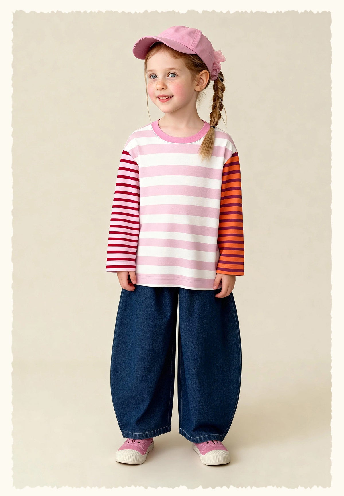 デニムパンツ Versatile Loose Wide Leg Jeans ゆったりワイドデニムパンツ【mh0011980】