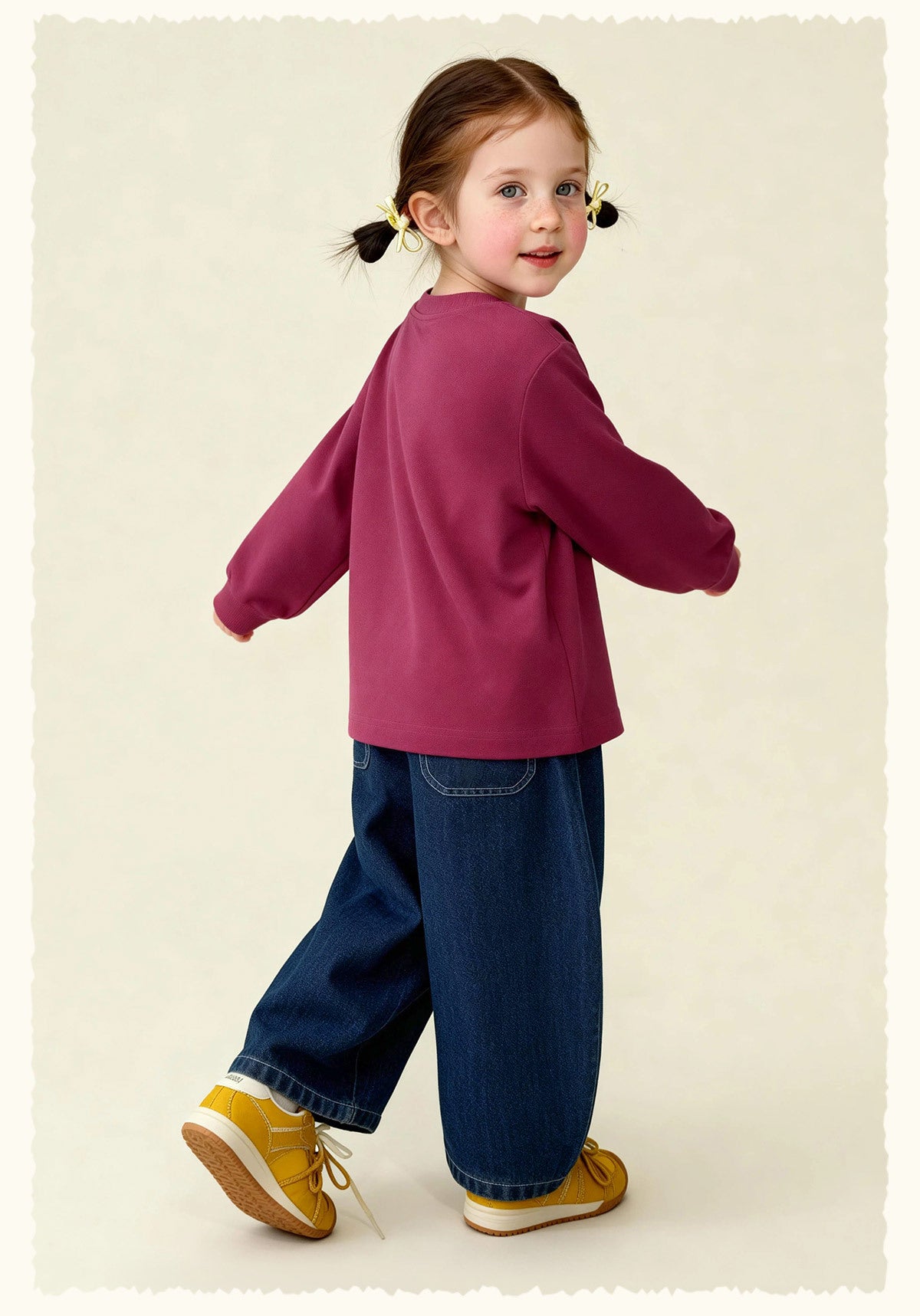 デニムパンツ Versatile Loose Wide Leg Jeans ゆったりワイドデニムパンツ【mh0011980】