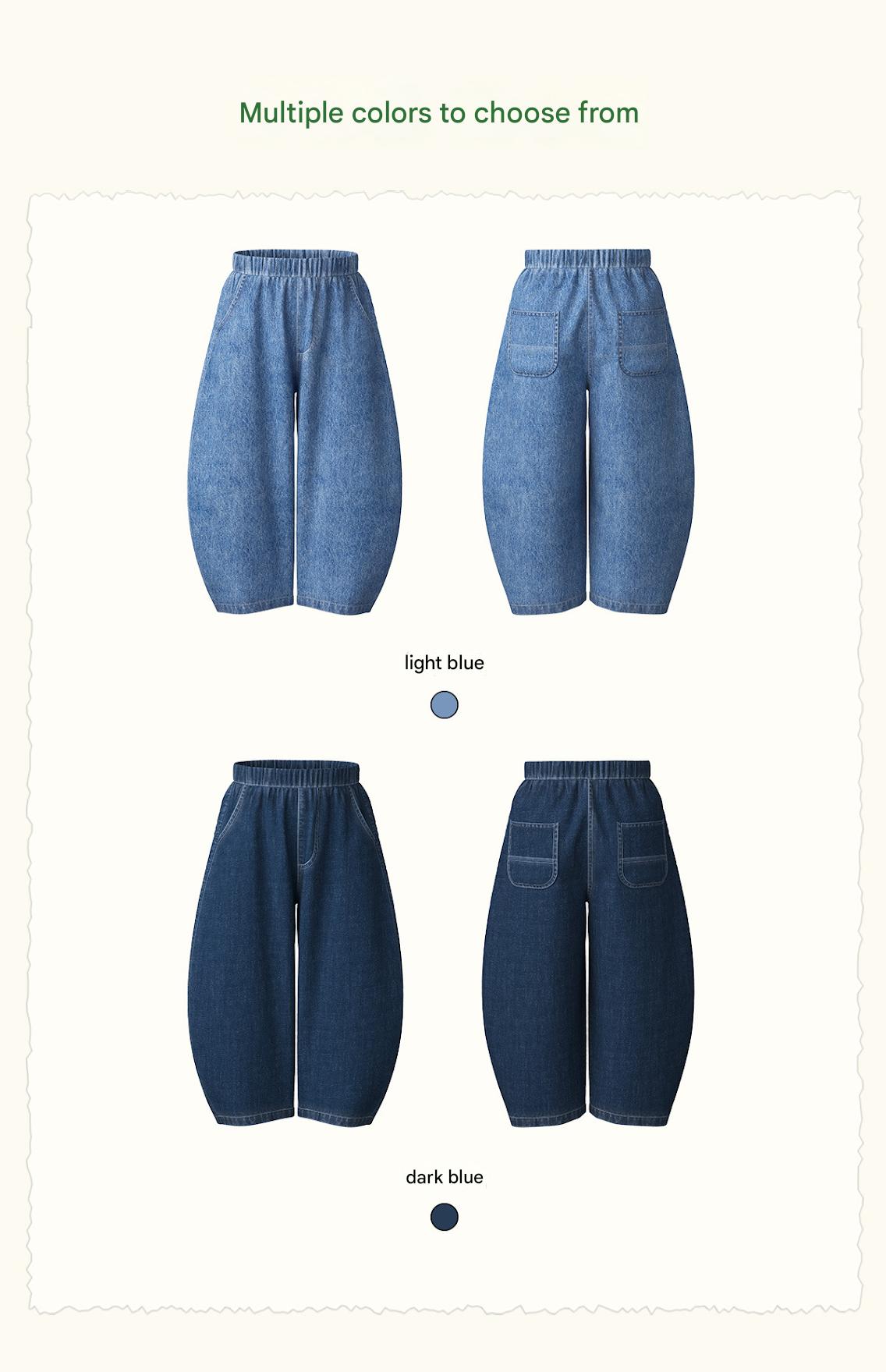 デニムパンツ Versatile Loose Wide Leg Jeans ゆったりワイドデニムパンツ【mh0011980】