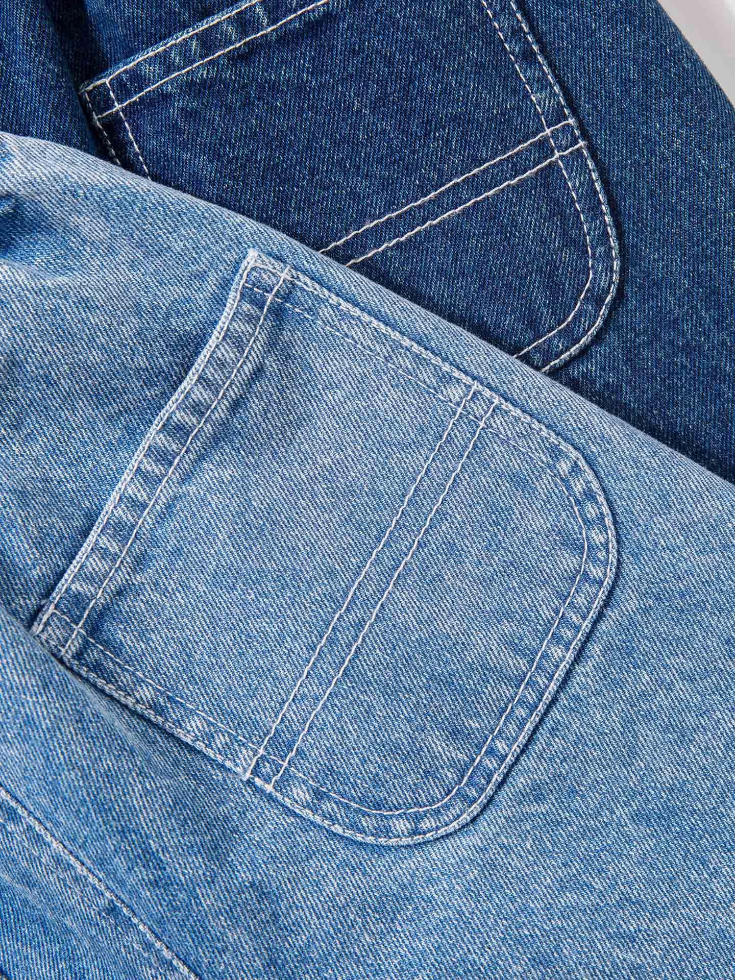 デニムパンツ Versatile Loose Wide Leg Jeans ゆったりワイドデニムパンツ【mh0011980】