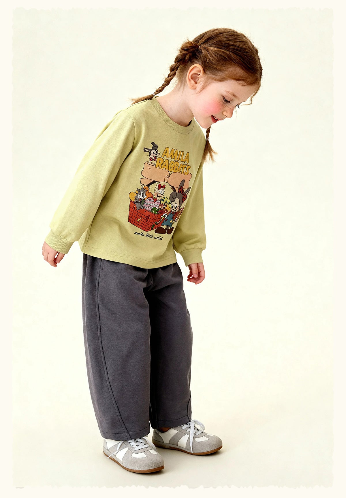 ロングパンツ・スウェットパンツ Versatile Loose Wide Leg Pants ゆったりワイドシルエットパンツ【mh0011976】