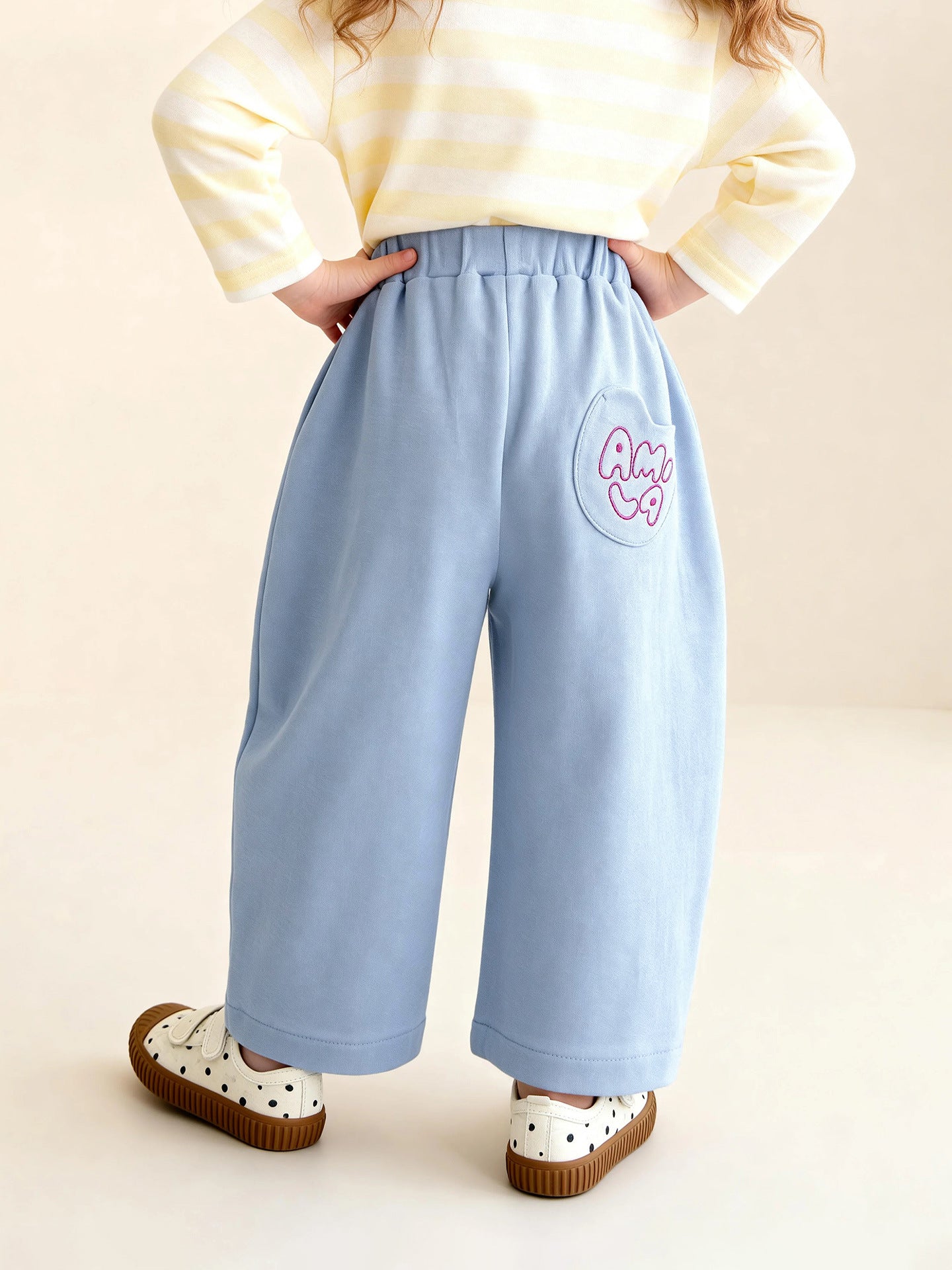 ロングパンツ・スウェットパンツ Versatile Loose Wide Leg Pants ゆったりワイドシルエットパンツ【mh0011976】
