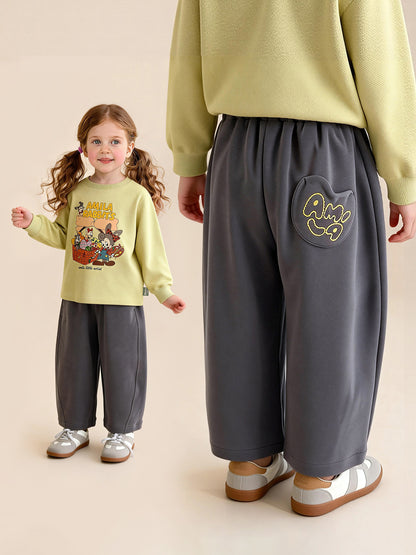 ロングパンツ・スウェットパンツ Versatile Loose Wide Leg Pants ゆったりワイドシルエットパンツ【mh0011976】