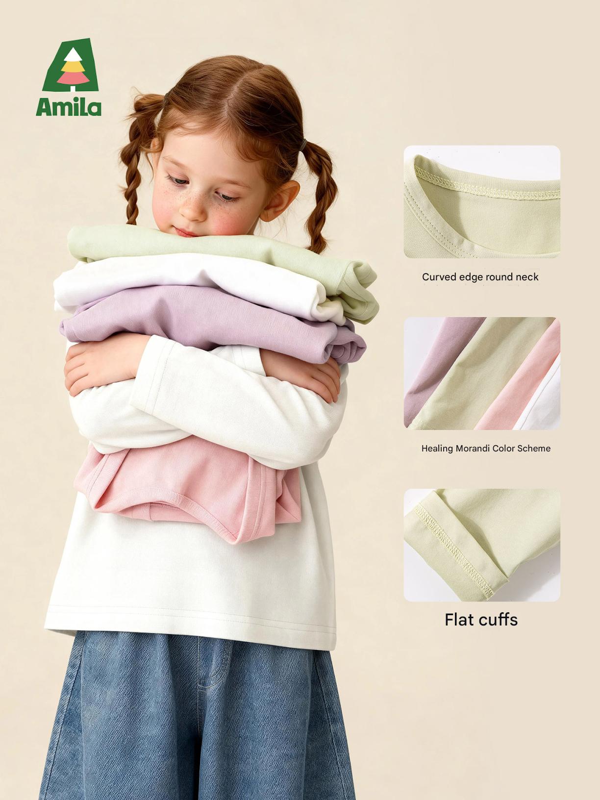 長袖Tシャツ Antibacterial Solid Crew Neck T-Shirt 抗菌シンプル長袖Tシャツ【mh0011977】