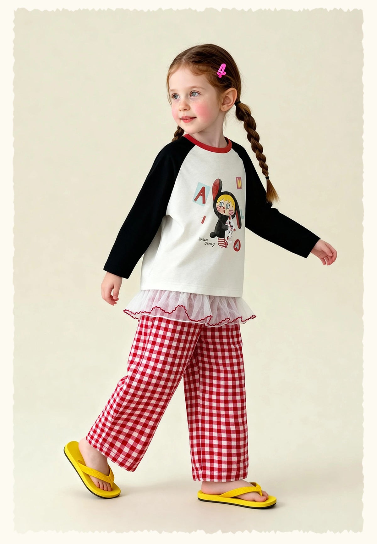 長袖Tシャツ Patchwork Raglan Crew Neck T-Shirt パッチワークラグラン長袖Tシャツ【mh0011970】