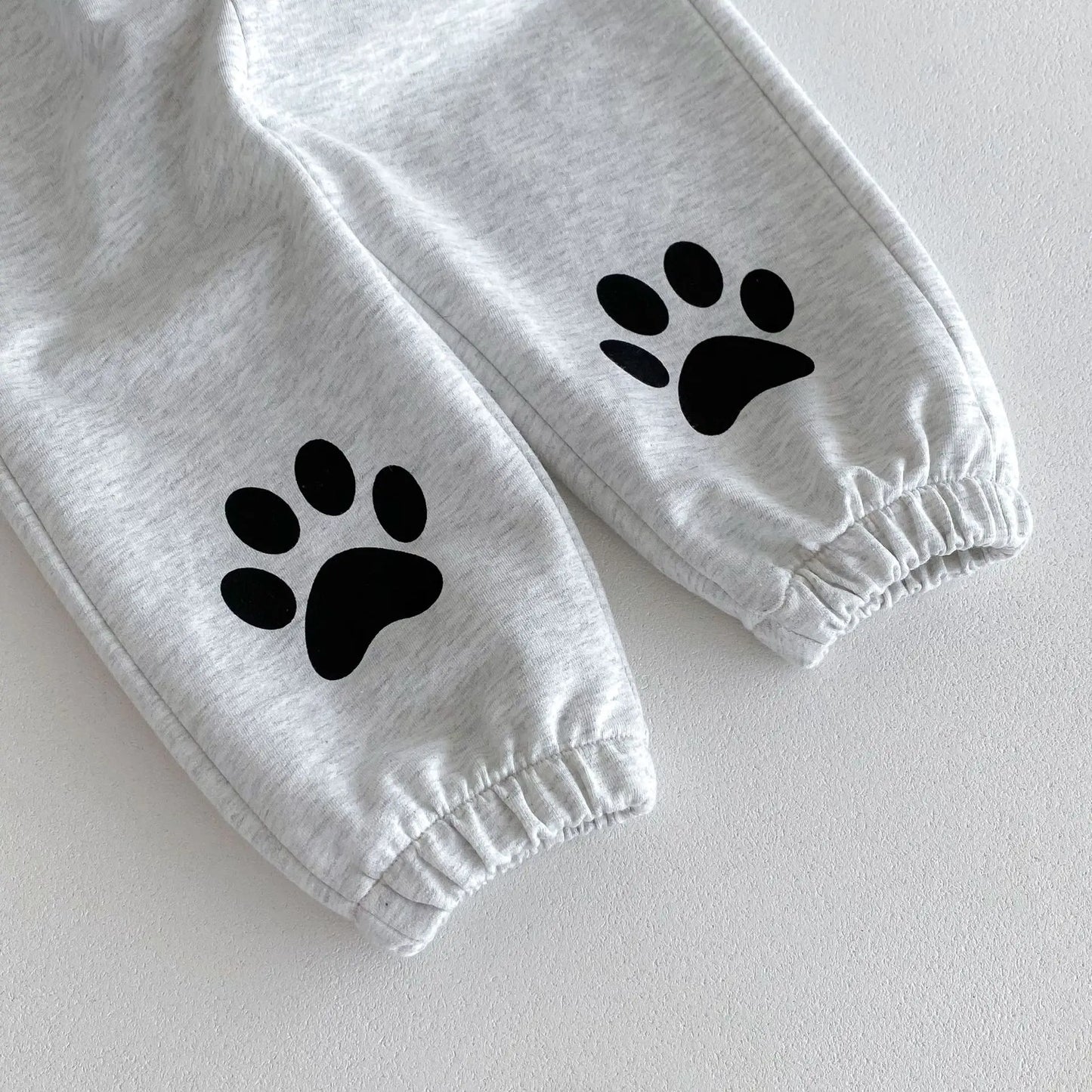 長袖セットアップ ベビーセットアップ 2点セット 長袖スウェットシャツ+ロングパンツ ベアくまプリント 2カラー【mh0004751】