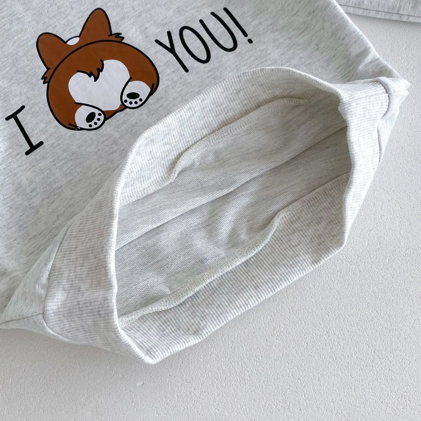 長袖セットアップ ベビーセットアップ 2点セット 長袖スウェットシャツ+ロングパンツ ベアくまプリント 2カラー【mh0004751】