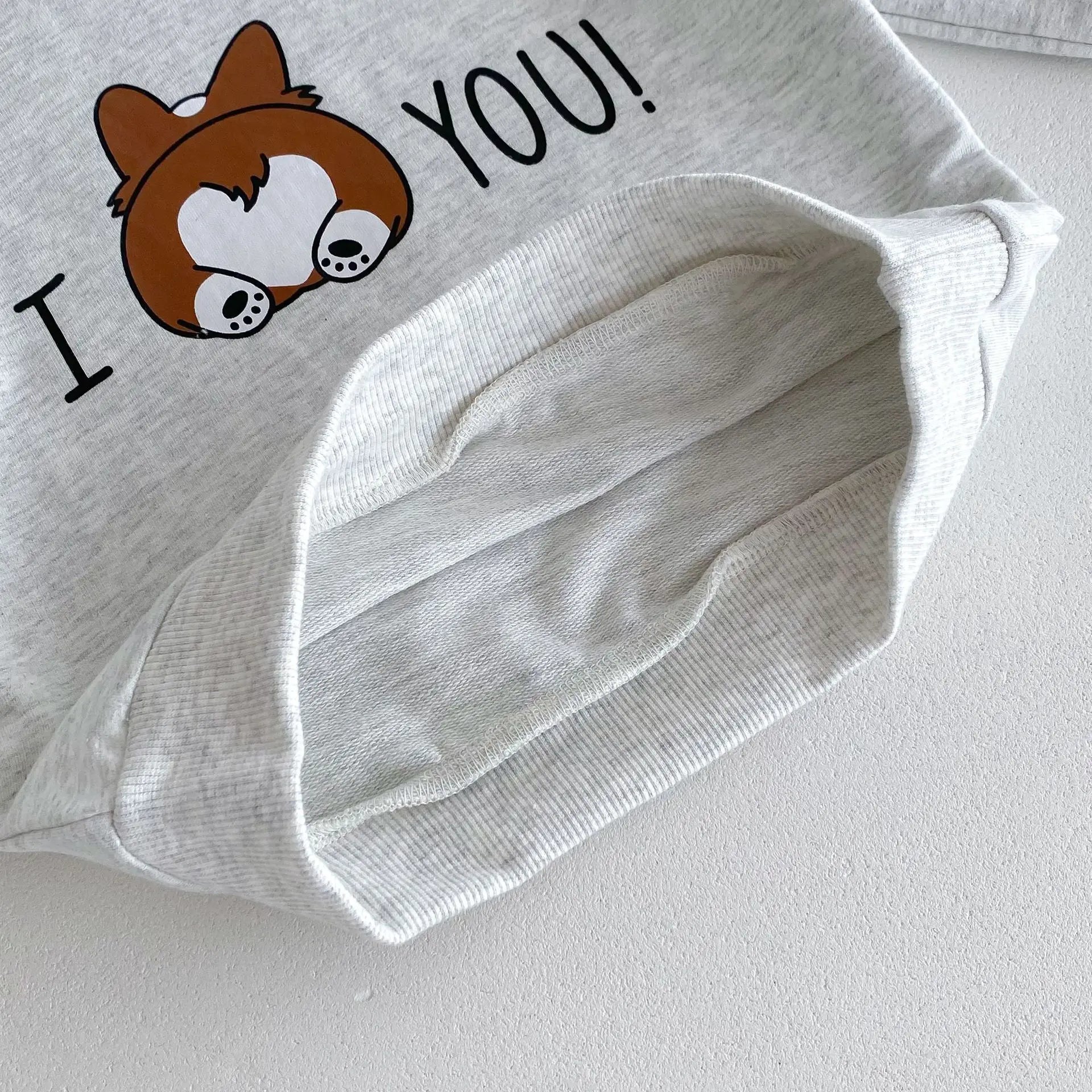 長袖セットアップ ベビーセットアップ 2点セット 長袖スウェットシャツ+ロングパンツ ベアくまプリント 2カラー【mh0004751】