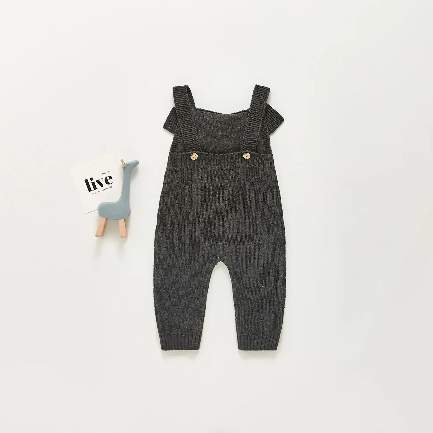 サロペットパンツ・サスペンダーパンツ ベビーサロペット ニット サスペンダージャンプスーツ 2カラー【mh0006146】