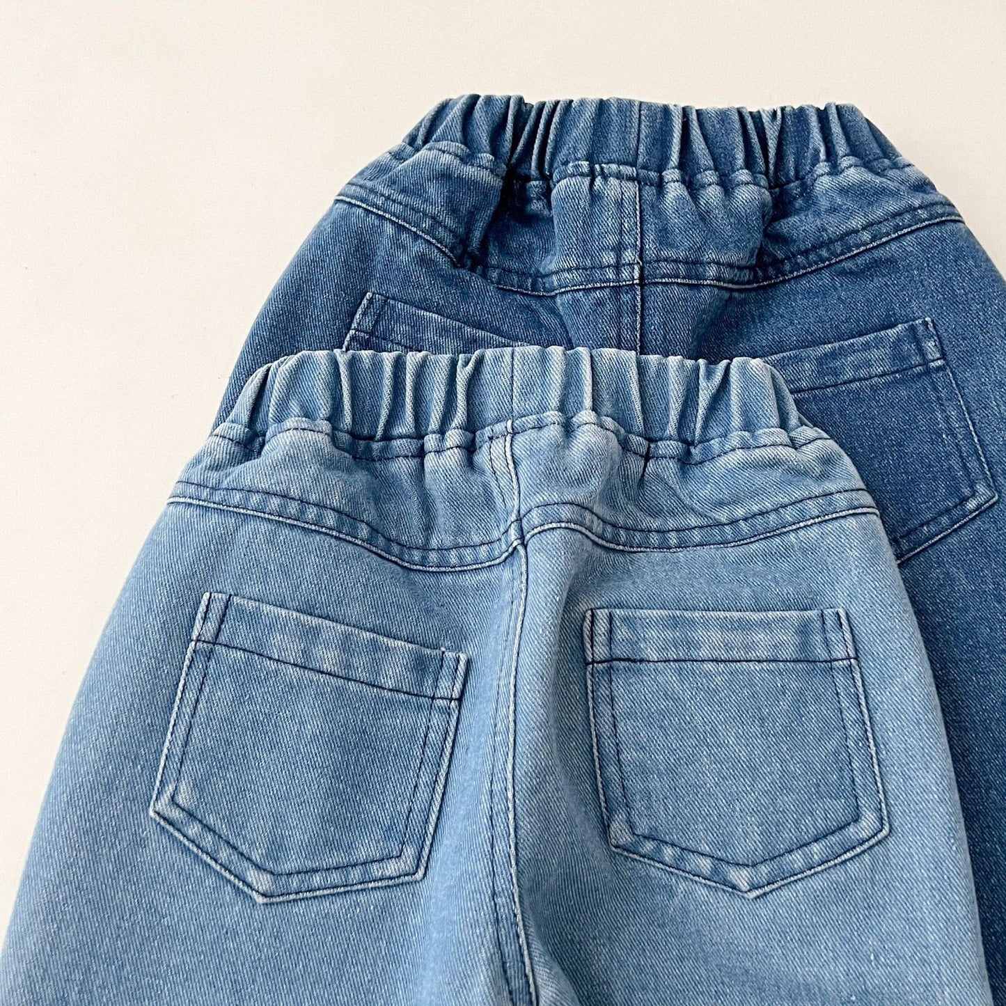 長袖セットアップ デニム長袖シャツ+ロングパンツセットアップ 2点セット【mh0010660】