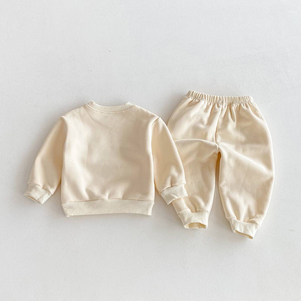 長袖セットアップ 長袖スウェットトレーナー+スウェットパンツ セットアップ 2点セット 裏起毛厚手 暖か 防寒 ロゴプリント カジュアル 韓国風【mh0011374】