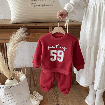 長袖セットアップ 長袖スウェットトレーナー+スウェットパンツ セットアップ 2点セット 裏起毛厚手 暖か 防寒 ロゴプリント カジュアル 韓国風【mh0011374】