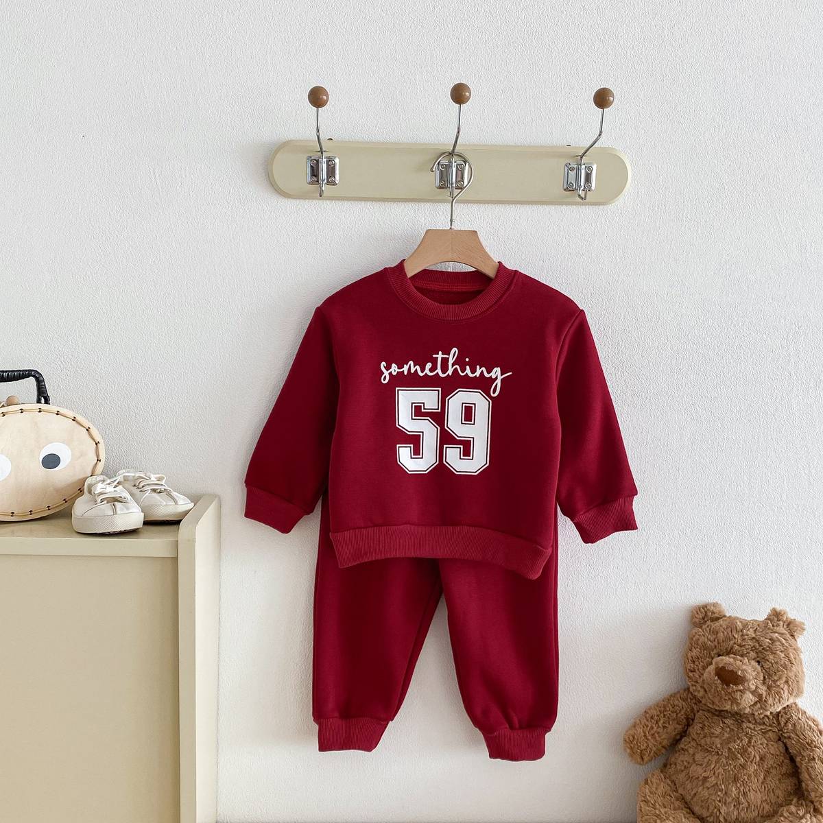 長袖セットアップ 長袖スウェットトレーナー+スウェットパンツ セットアップ 2点セット 裏起毛厚手 暖か 防寒 ロゴプリント カジュアル 韓国風【mh0011374】