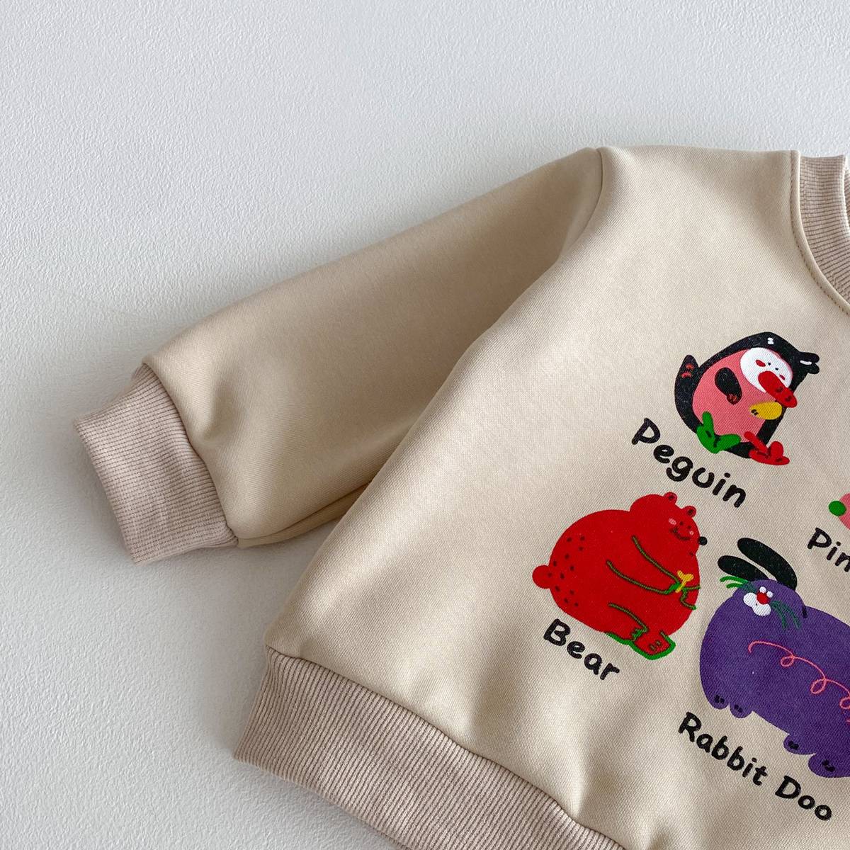 長袖セットアップ 長袖トレーナー スウェットパンツ セットアップ 2点セット 裏起毛 アニマルプリント カジュアル【mh0011375】