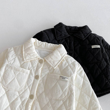 長袖セットアップ 長袖キルティングジャケット+パンツ セットアップ 2点セット 防寒 中綿ダイヤ柄【mh0011387】