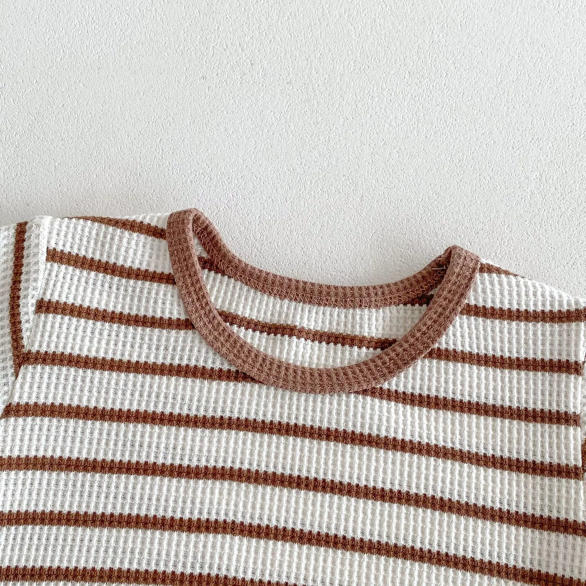 半袖セットアップ キッズセットアップ 2点セット 半袖Tシャツ+ショートパンツ ボーダー 2カラー【mh0005581】