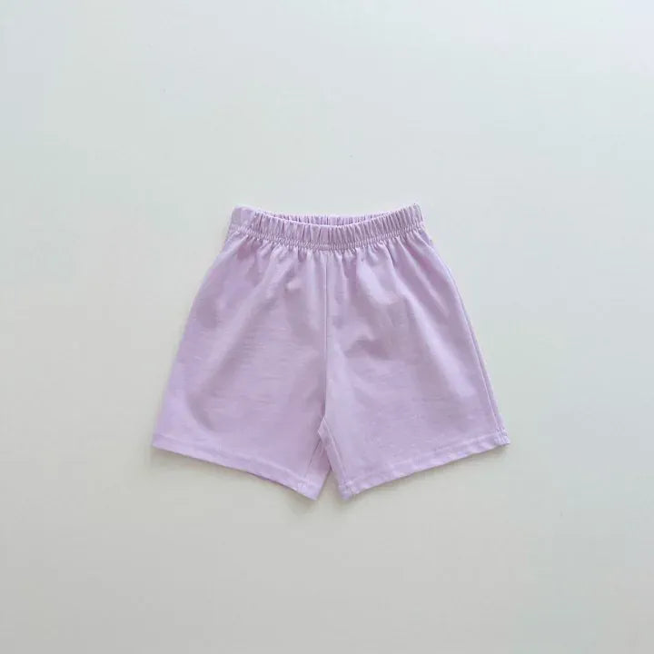 半袖セットアップ ベビーセットアップ 2点セット 半袖プリントTシャツ+ショートパンツ くまうさぎ 3カラー【mh0006307】