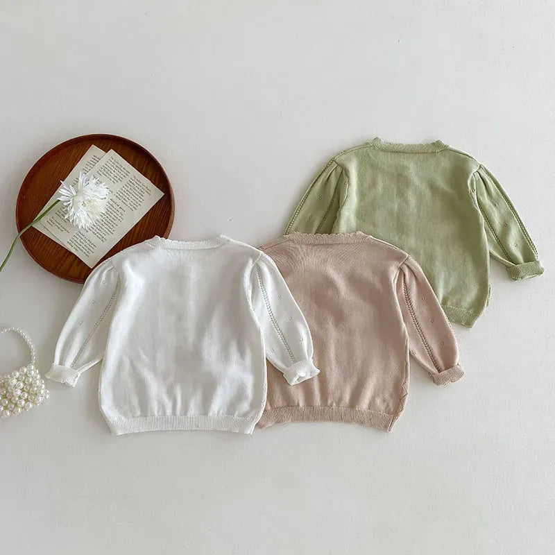 カーディガン・パーカー キッズカーディガン レースニットジャケット サマーカーディガン 薄手 クーラー冷房対策 3カラー【mh0005498】