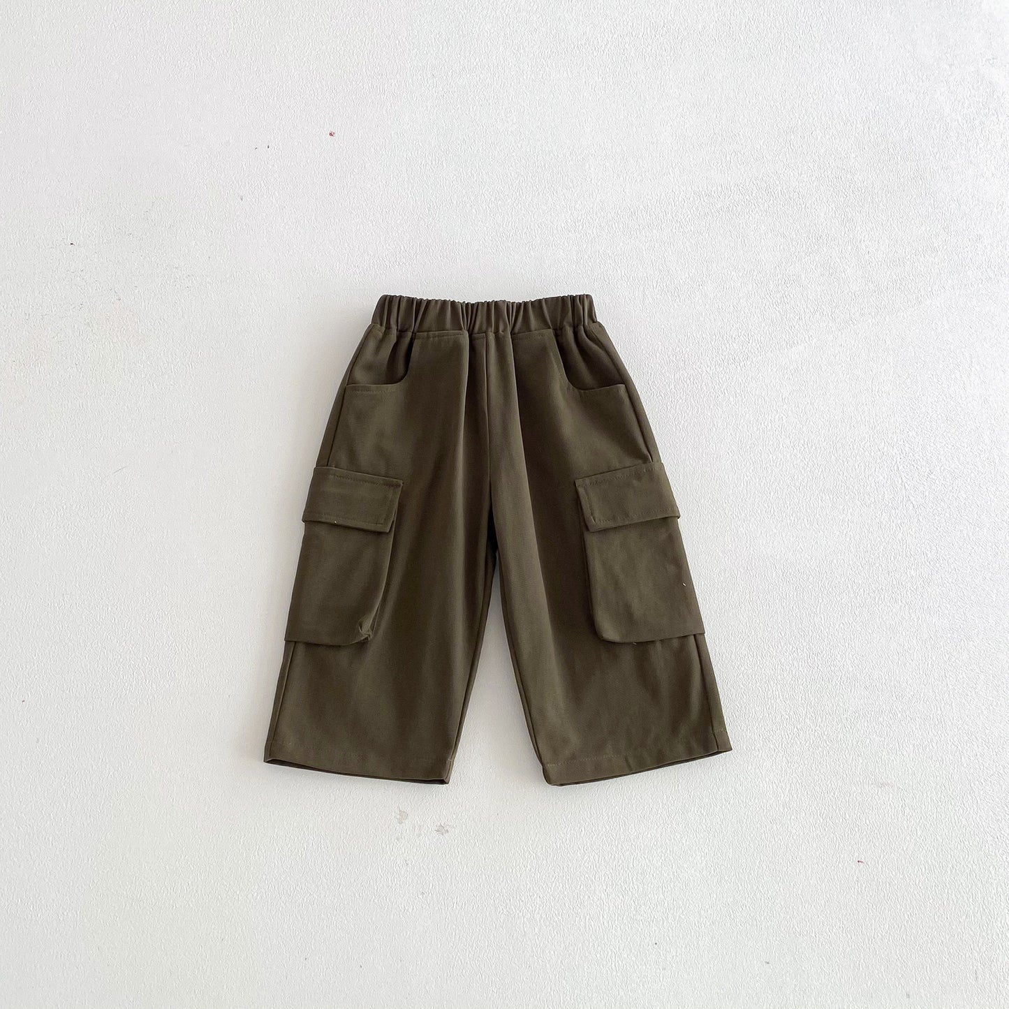 ロングパンツ・スウェットパンツ Army Green / 80cm Casual Loose Pocket Cargo Pants ポケット付 カジュアル カーゴパンツ【mh0011969】