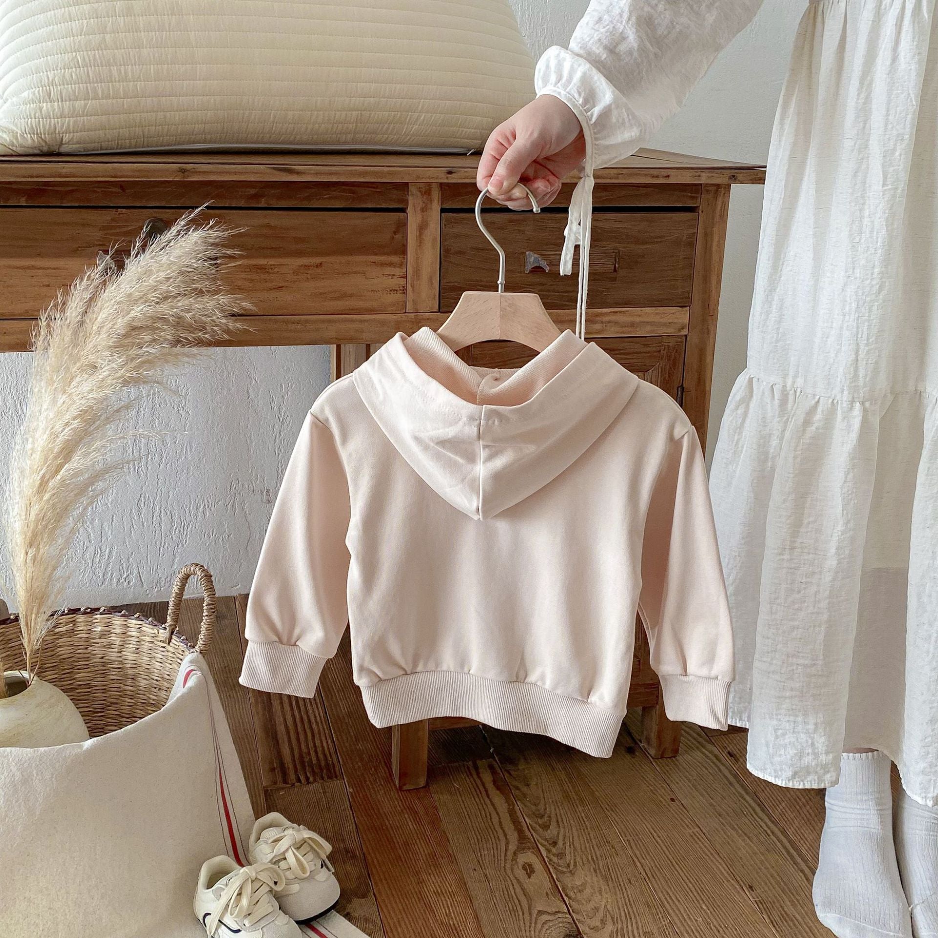 トレーナー・フーディ Bear Print Big Pocket Hooded Sweatshirt クマプリント ポケット付 フーディー【mh0011964】