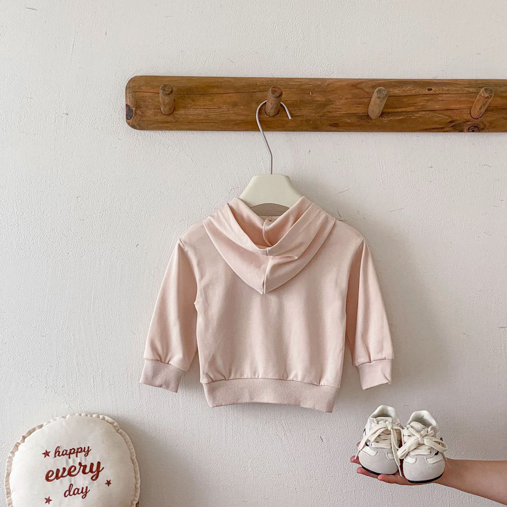 トレーナー・フーディ Bear Print Big Pocket Hooded Sweatshirt クマプリント ポケット付 フーディー【mh0011964】