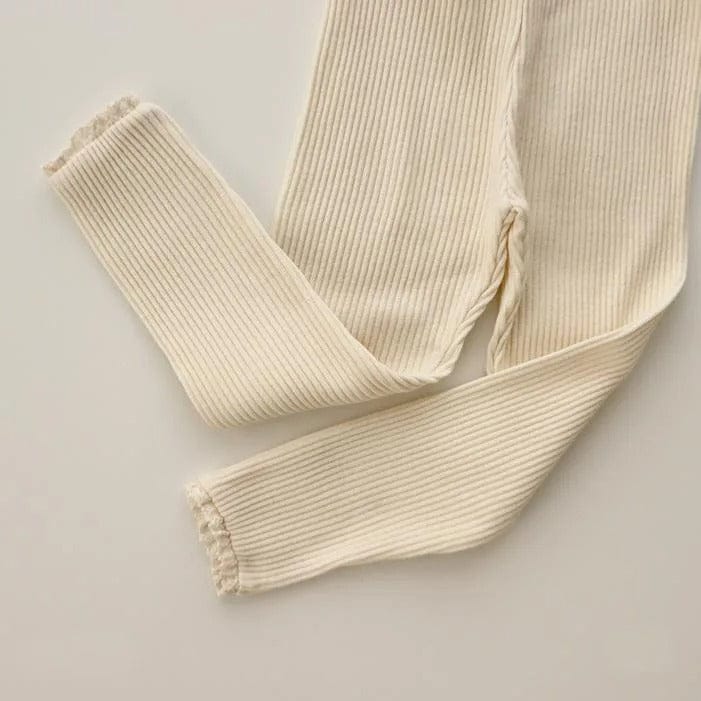 レギンスパンツ Beige / 12M 80cm キッズ レース レギンス パンツ【mh0000196】