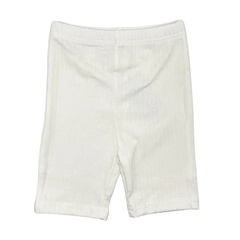 レギンスパンツ Beige / 80cm キッズパンツ ショートレギンス 無地/ボーダー シンプルベーシック【mh0006006】