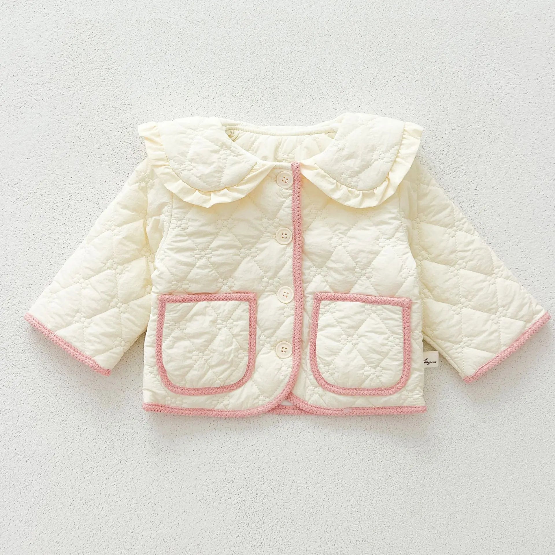 ショートコート・ジャケット・ジャンパー Beige / 9M  73CM ベビーキッズアウター ビッグ襟キルティングコートジャケット【mh0008272】