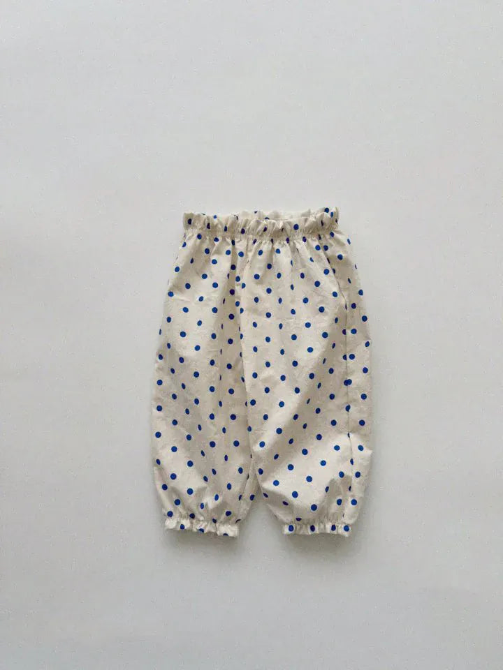 ロングパンツ・スウェットパンツ blue dots / 12M  80CM キッズパンツ サマールーズロングパンツ 薄手パンツ プリント柄【mh0005601】