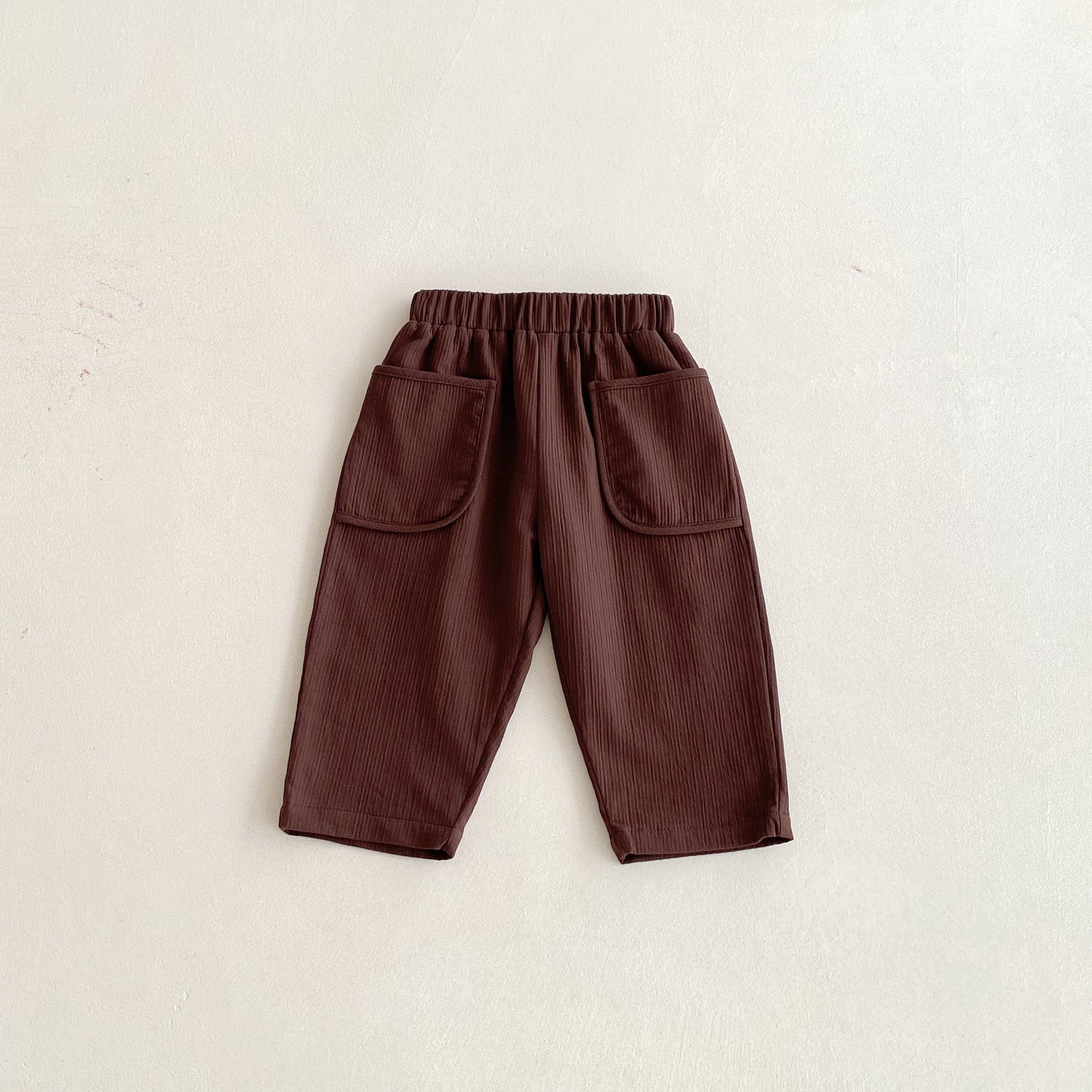 ロングパンツ・スウェットパンツ Brown / 80cm シンプルベーシックビッグポケットロングパンツ【mh0010673】