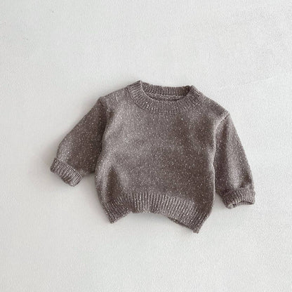 ニット・セーター Camel / 80cm 長袖セーター ニット プルオーバー ネップヤーン ゆったり シンプル ベーシック【mh0011382】