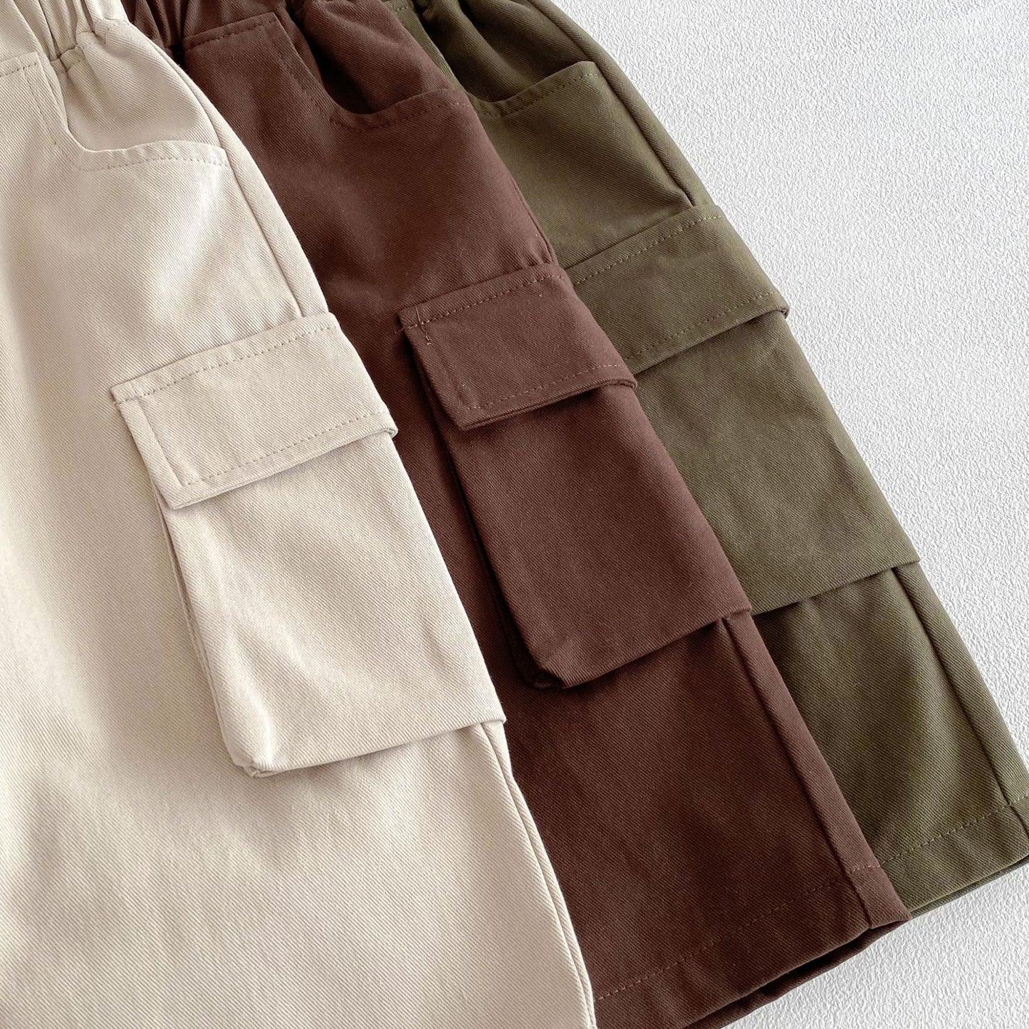 ロングパンツ・スウェットパンツ Casual Loose Pocket Cargo Pants ポケット付 カジュアル カーゴパンツ【mh0011969】