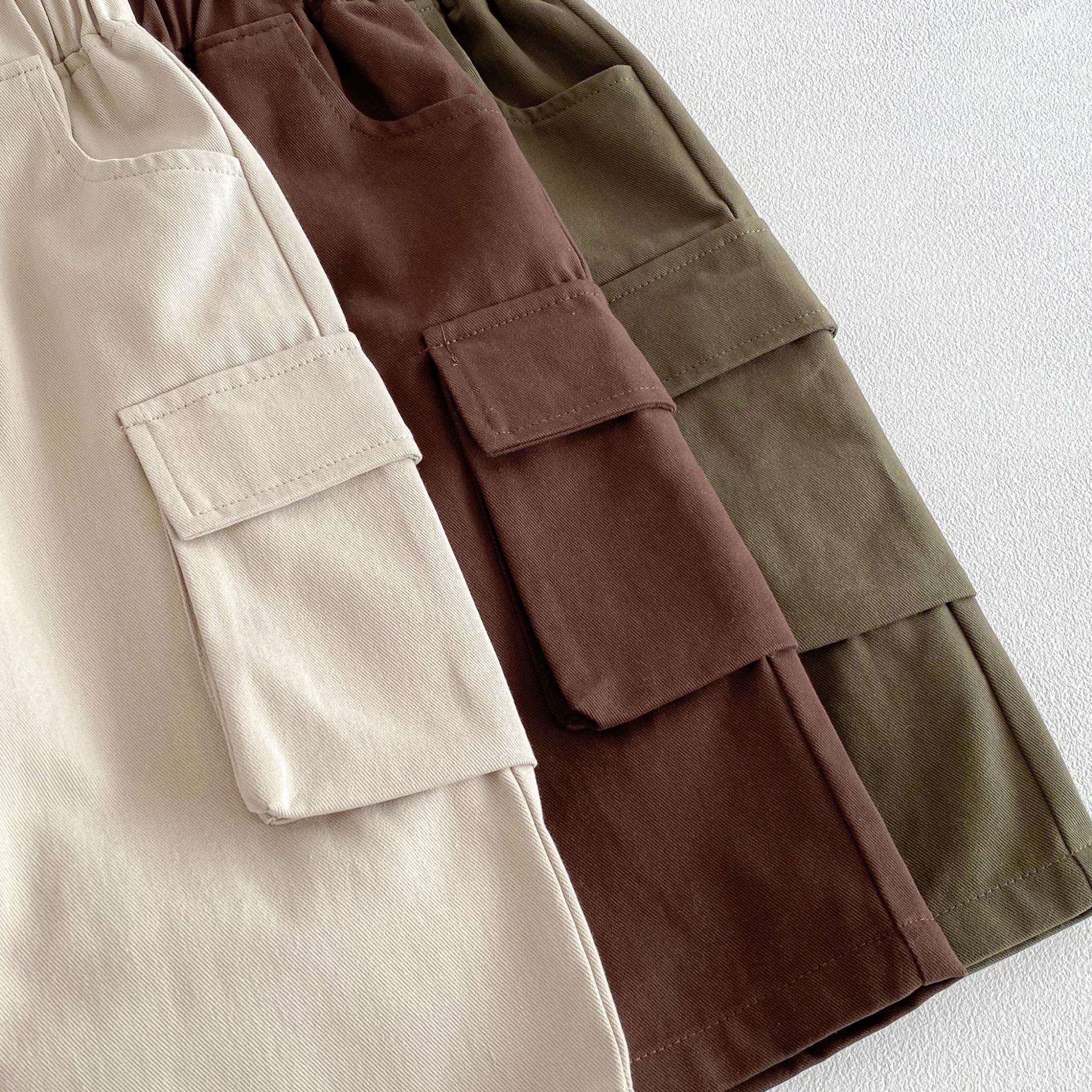 ロングパンツ・スウェットパンツ Casual Loose Pocket Cargo Pants ポケット付 カジュアル カーゴパンツ【mh0011969】