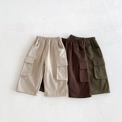 ロングパンツ・スウェットパンツ Casual Loose Pocket Cargo Pants ポケット付 カジュアル カーゴパンツ【mh0011969】