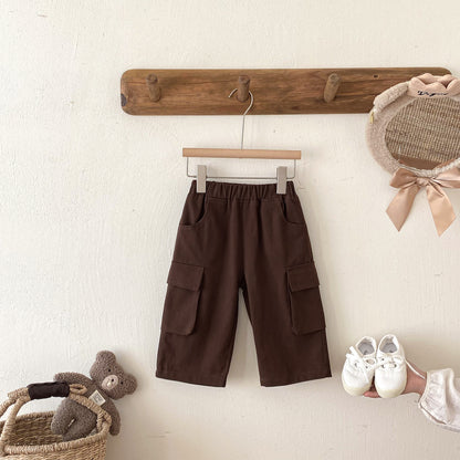 ロングパンツ・スウェットパンツ Casual Loose Pocket Cargo Pants ポケット付 カジュアル カーゴパンツ【mh0011969】