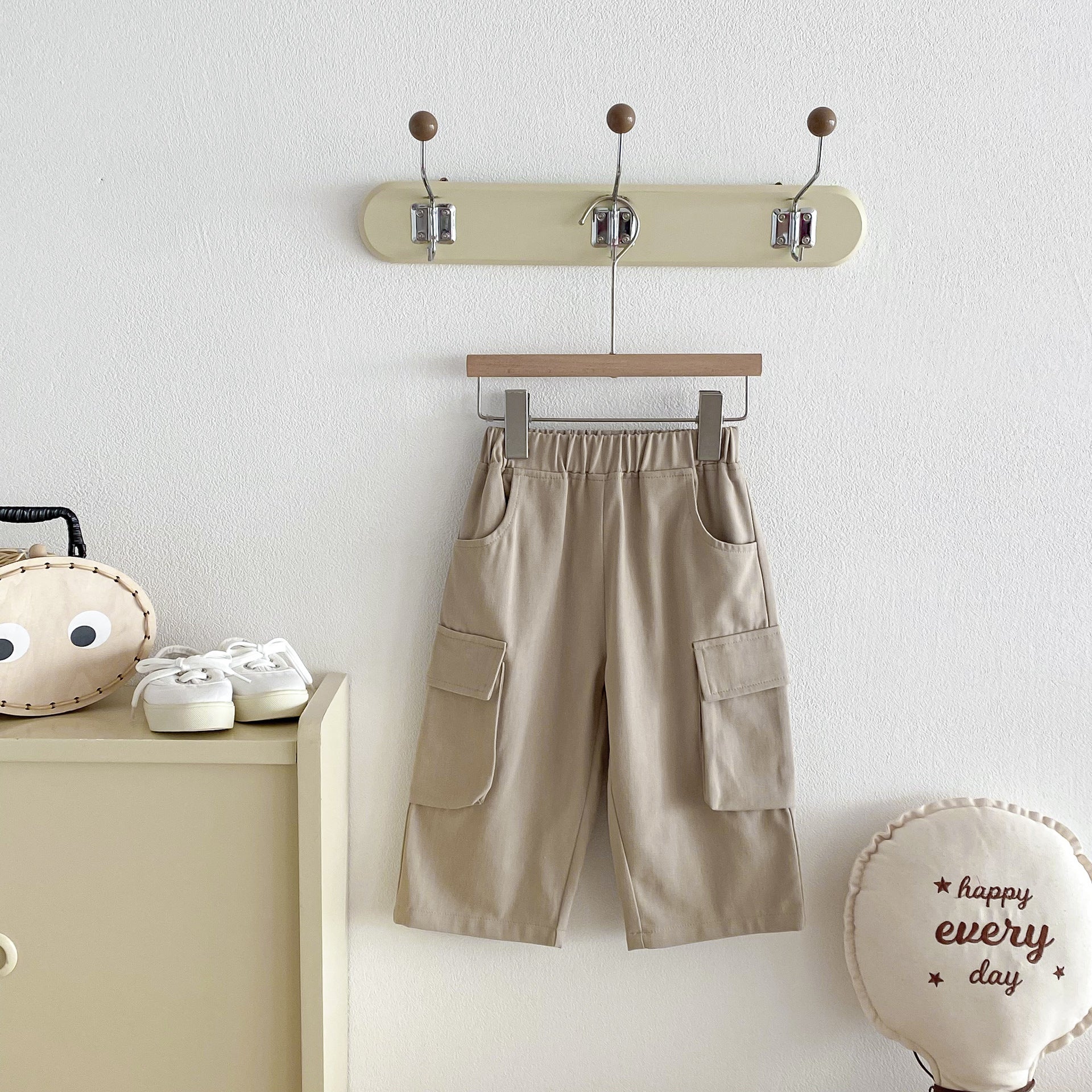 ロングパンツ・スウェットパンツ Casual Loose Pocket Cargo Pants ポケット付 カジュアル カーゴパンツ【mh0011969】