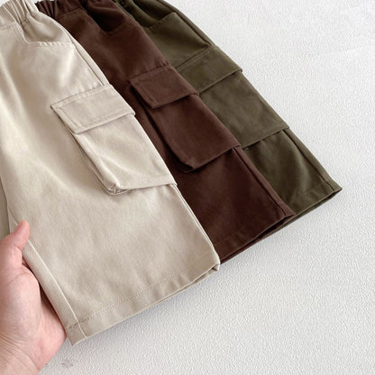 ロングパンツ・スウェットパンツ Casual Loose Pocket Cargo Pants ポケット付 カジュアル カーゴパンツ【mh0011969】